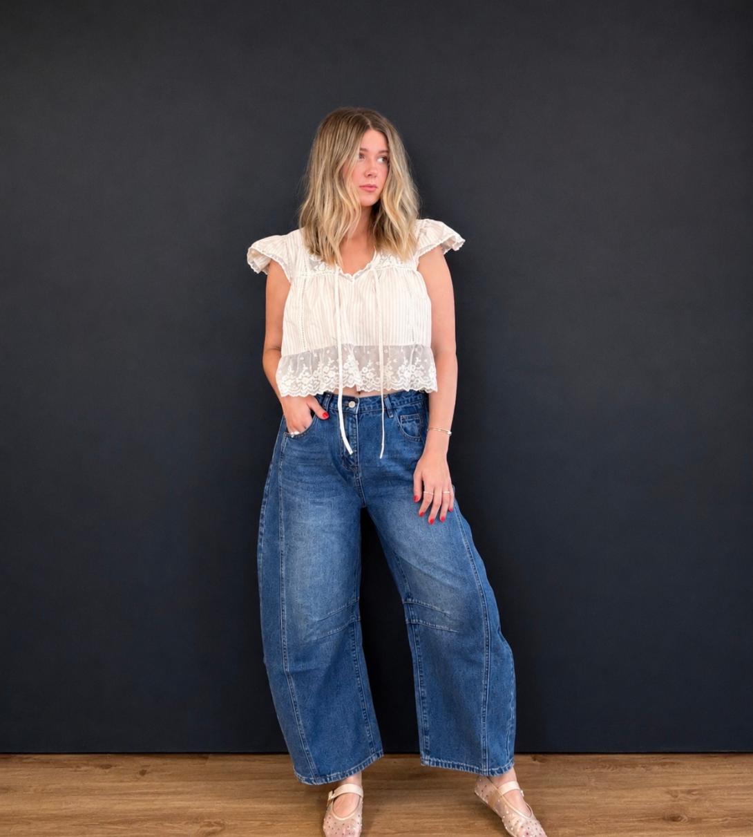 The Sutton Barrel Jeans